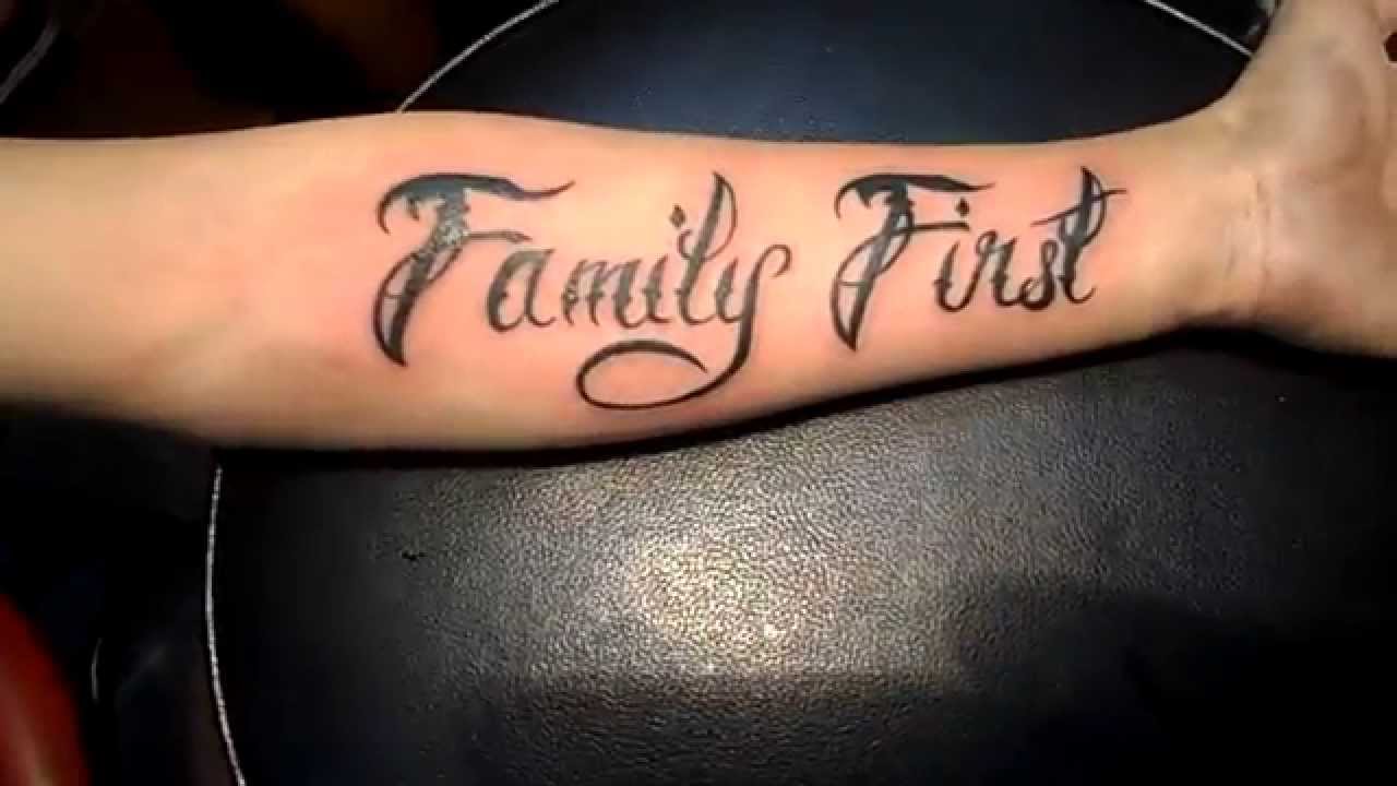 Family First Family Is Forever Tattoo Waterproof Male and Female Tempo   Temporarytattoowala