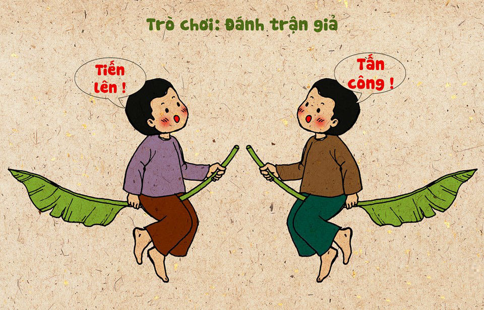 Vẽ Tranh Trò Chơi Dân Gian Việt Nam Đơn Giản Đẹp Dã Man