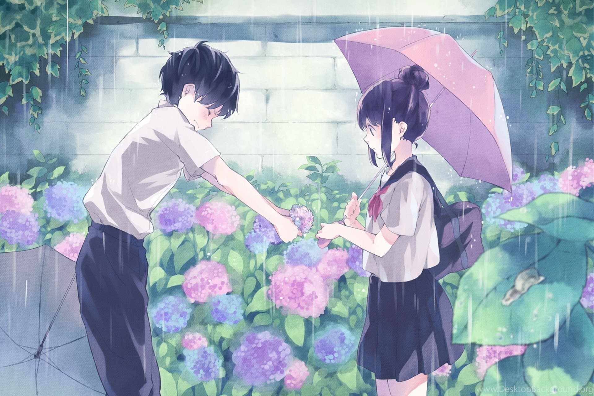 Hình nền Anime lãng mạn