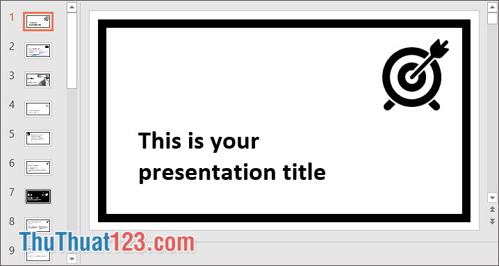 Theme PowerPoint đơn giản