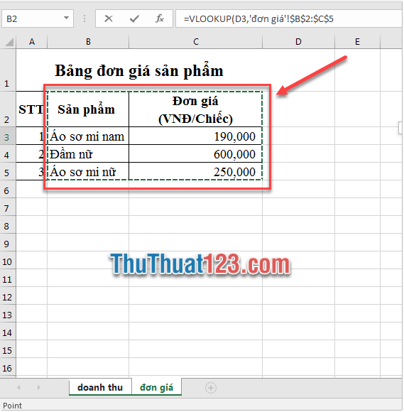 Cách kết nối dữ liệu giữa 2 Sheet trong Excel