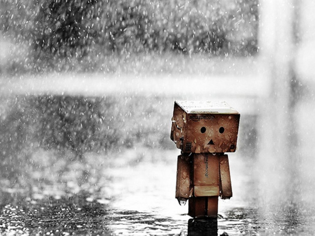 Hình ảnh mưa buồn, cô đơn