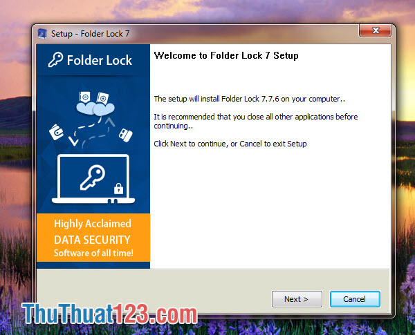 Cài đặt Folder Lock 7